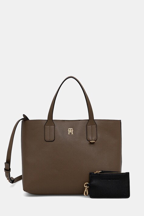 Tommy Hilfiger torebka kolor beżowy AW0AW18233