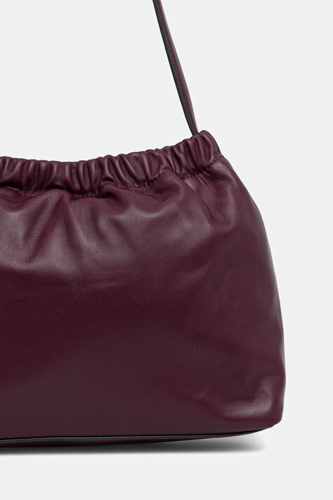 Tommy Hilfiger torebka skórzana kolor bordowy AW0AW18307