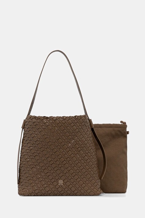 Tommy Hilfiger torebka kolor beżowy AW0AW18161