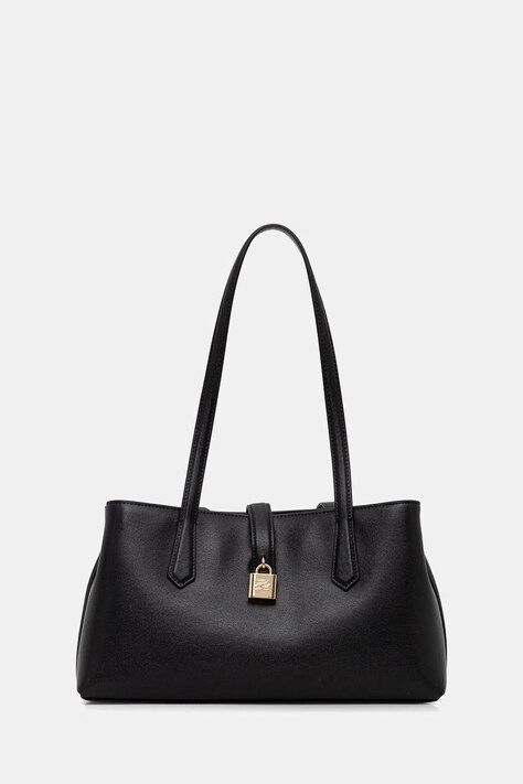 Usnjena torbica Karl Lagerfeld K/AUTOGRAPH črna barva, B1W30095