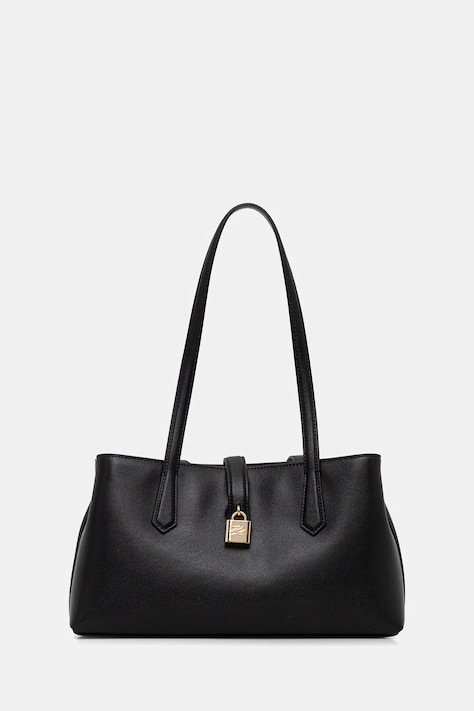 Usnjena torbica Karl Lagerfeld K/AUTOGRAPH črna barva, B1W30095