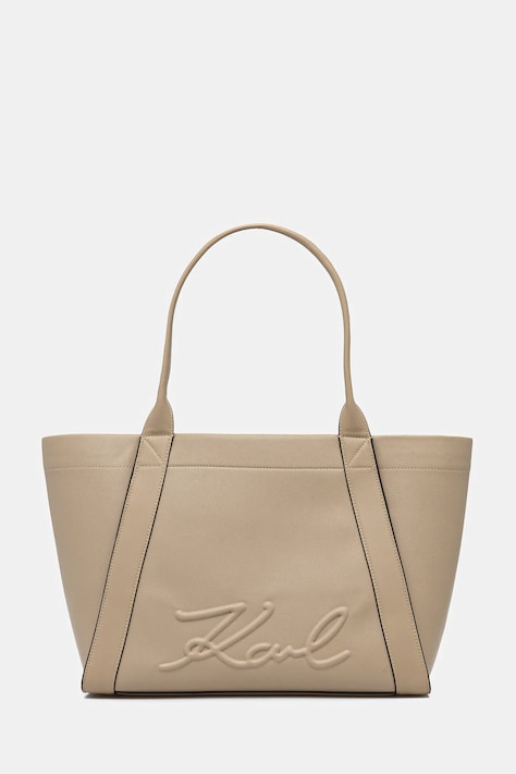 Karl Lagerfeld torebka K/VILLE kolor beżowy B1W30066