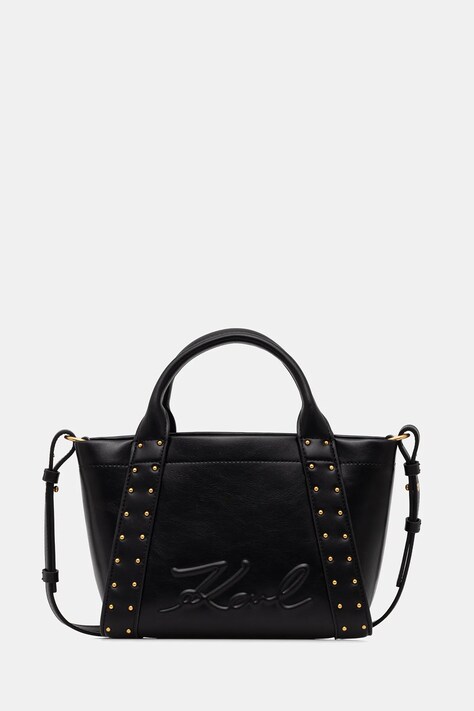 Torbica Karl Lagerfeld K/VILLE črna barva, B1W30262