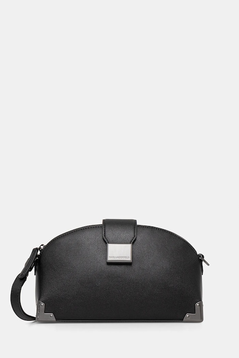 Karl Lagerfeld torebka skórzana K/TRUNK kolor czarny B1W30124