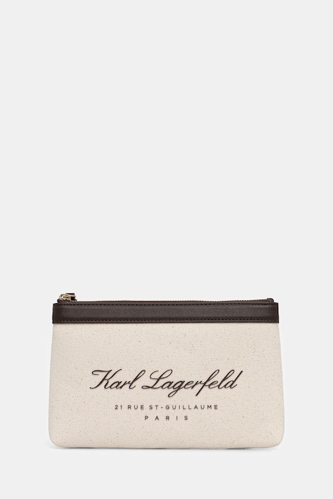 Karl Lagerfeld kosmetyczka K/HOTEL kolor beżowy B1W46082