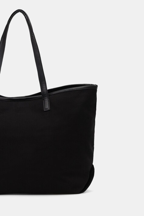 Бавовняна сумка Karl Lagerfeld K/ESSENTIAL — SS26-TOD09I, чорний — фото 3