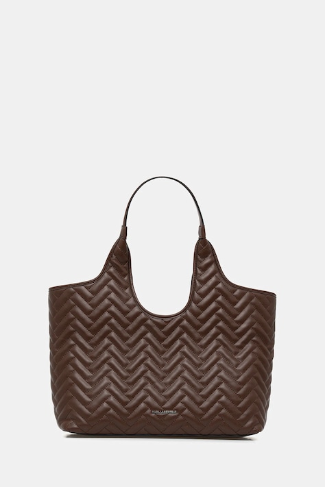 Kabelka Karl Lagerfeld K/BRICK hnedá farba, B1W30038