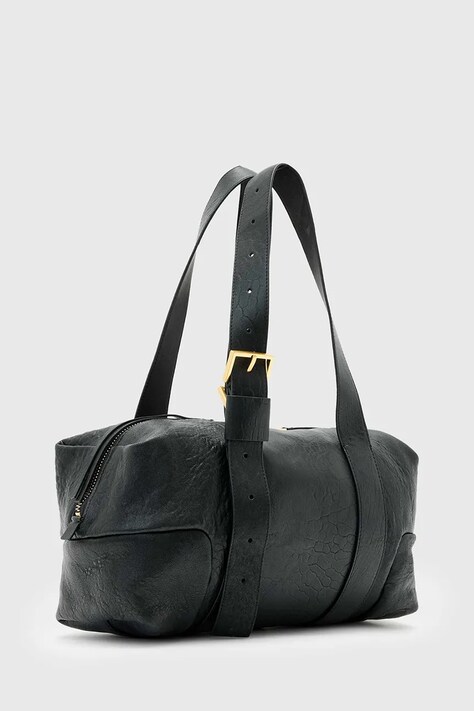 AllSaints torebka skórzana kolor czarny W493XD
