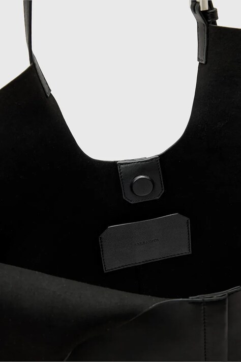 AllSaints torebka skórzana kolor czarny W591XD