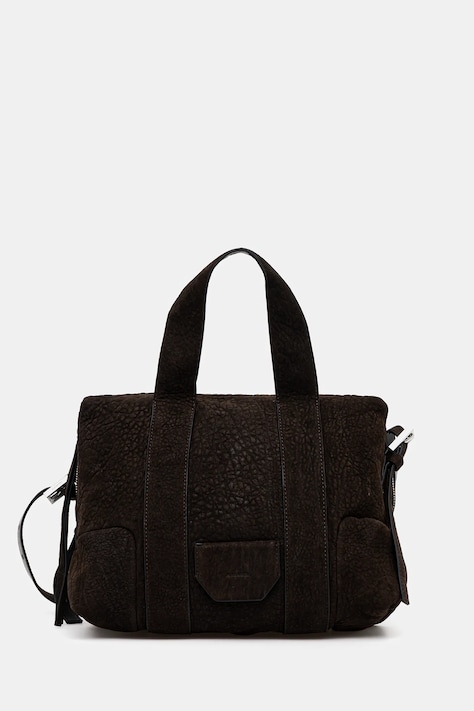 AllSaints torebka skórzana kolor brązowy W615XD