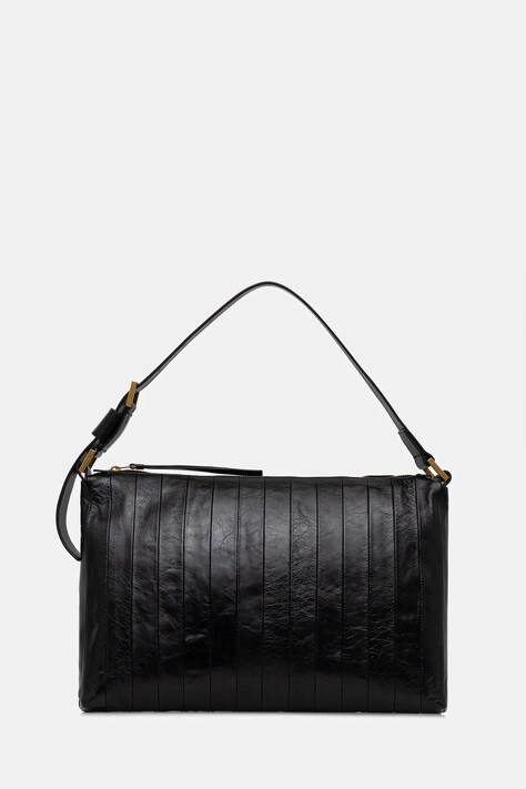 AllSaints torebka skórzana kolor czarny W561XD