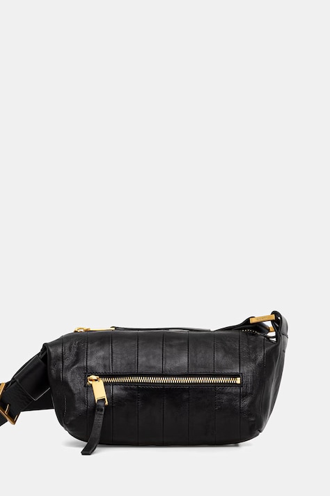 AllSaints torebka skórzana kolor czarny W556XD