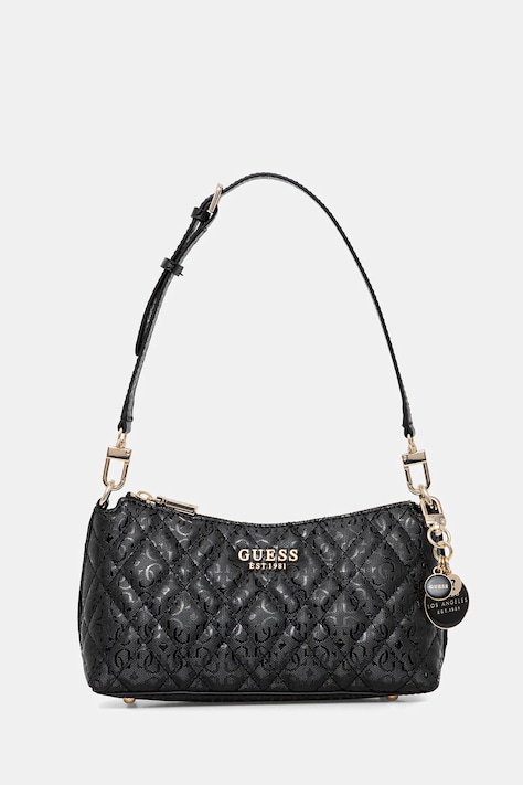 Τσάντα Guess ISEMAY χρώμα: μαύρο, HWGG96 28180