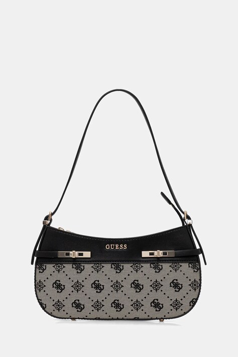 Τσάντα Guess MELINDA χρώμα: μαύρο, HWJP99 02170