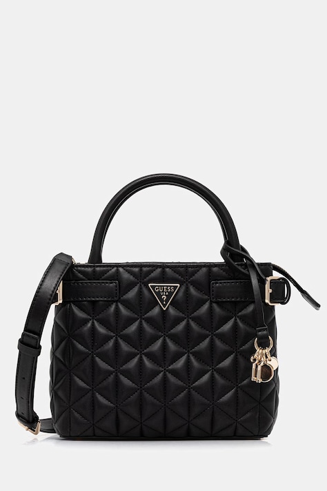 Kabelka Guess PAISLEIGH černá barva, HWQG98 83050