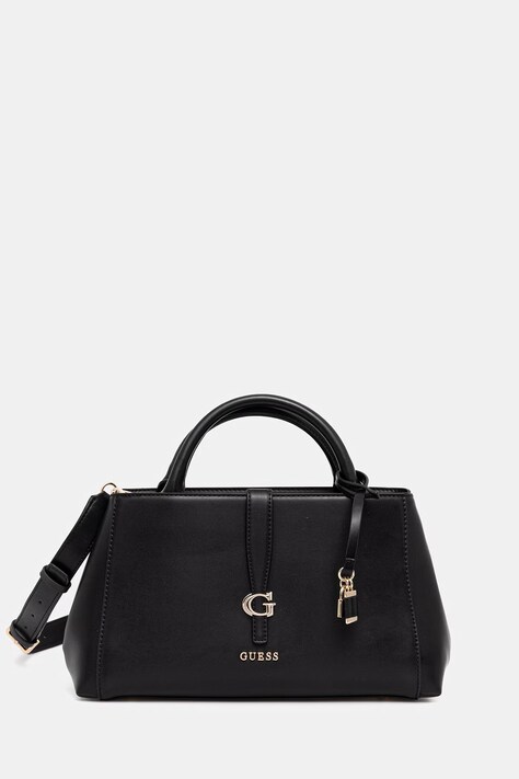 Τσάντα Guess CARRIE χρώμα: μαύρο, HWVG98 96060