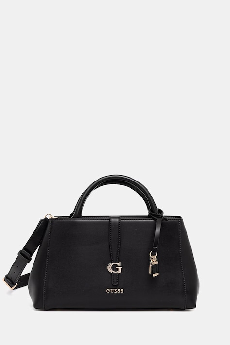 Τσάντα Guess CARRIE χρώμα: μαύρο, HWVG98 96060