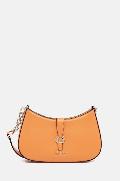 Τσάντα Guess CARRIE χρώμα: πορτοκαλί, HWVG98 96180