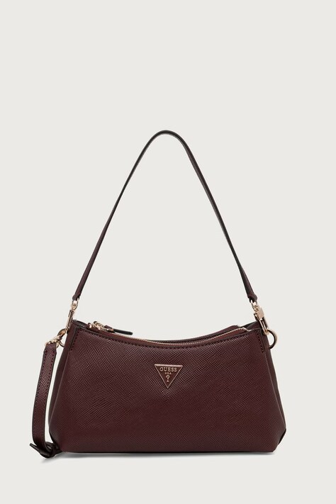 Guess Crossbody kabelka dámská z imitace kůže NOELLE burgundská HWZG96 72730
