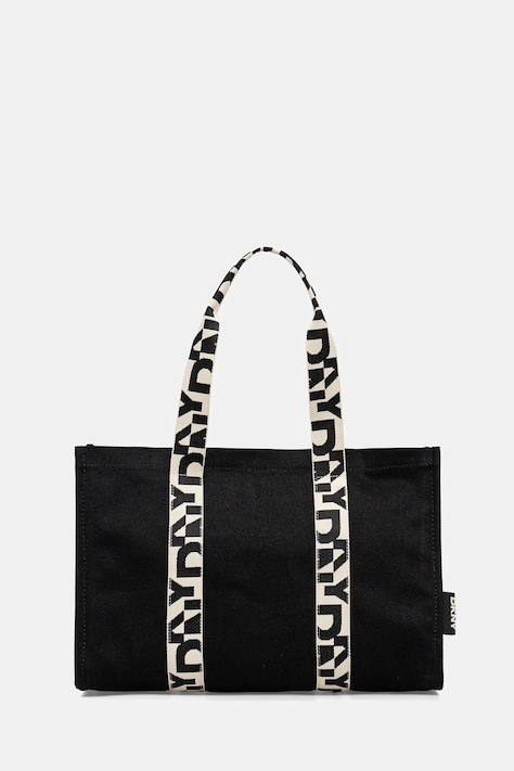 Dkny torebka bawełniana kolor czarny R54AGO39