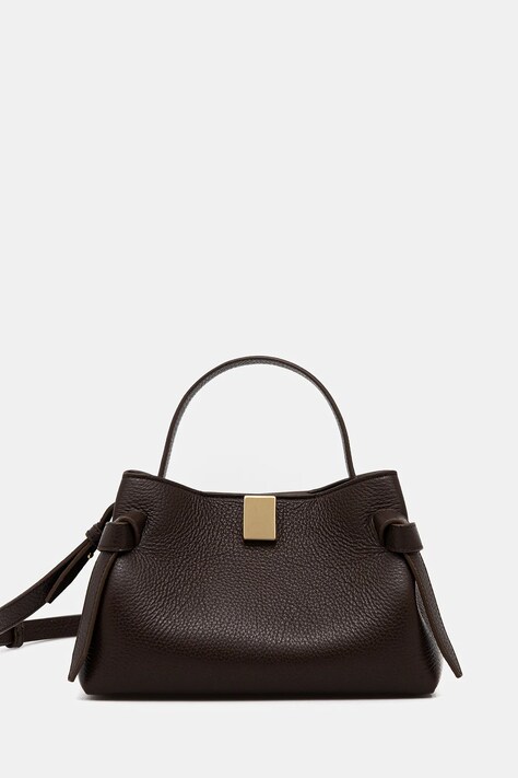 Yuzefi torebka zamszowa GYOZA kolor brązowy YUZCO-HB-MGZ-L038