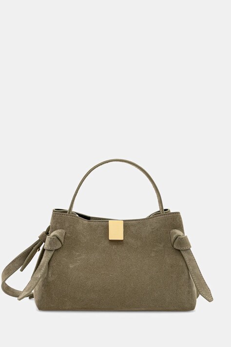 Yuzefi torebka zamszowa GYOZA MINI kolor zielony UZRS26-HB-MGZ-S025