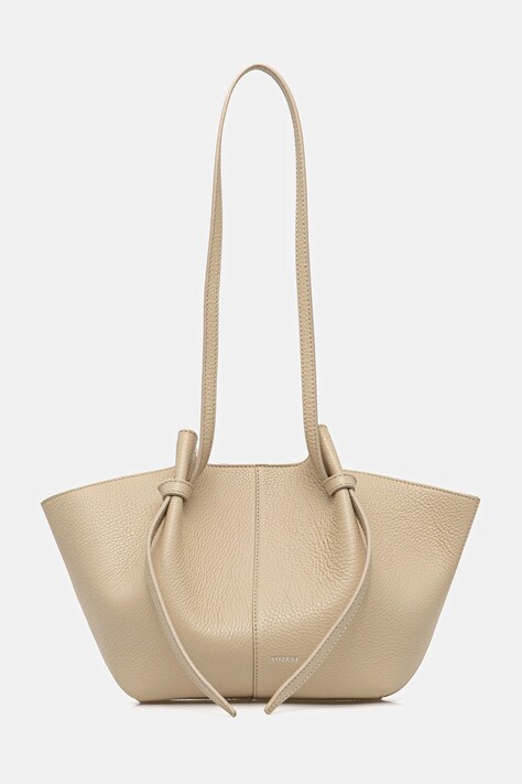 Yuzefi torebka skórzana MOCHI kolor beżowy YUZRS26-HB-MO-L066