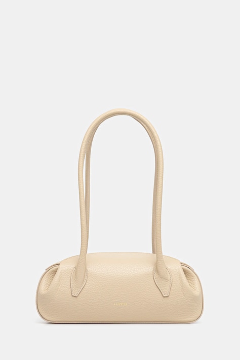 Yuzefi torebka skórzana OYSTER kolor beżowy YUZRS26-HB-OSM-L066