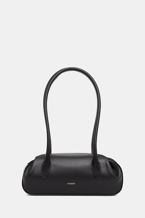 Yuzefi torebka skórzana OYSTER kolor czarny YUZRS26-HB-OSM-L034
