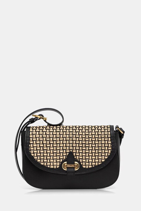 Pollini torebka skórzana kolor czarny PC4435PP1 QG1