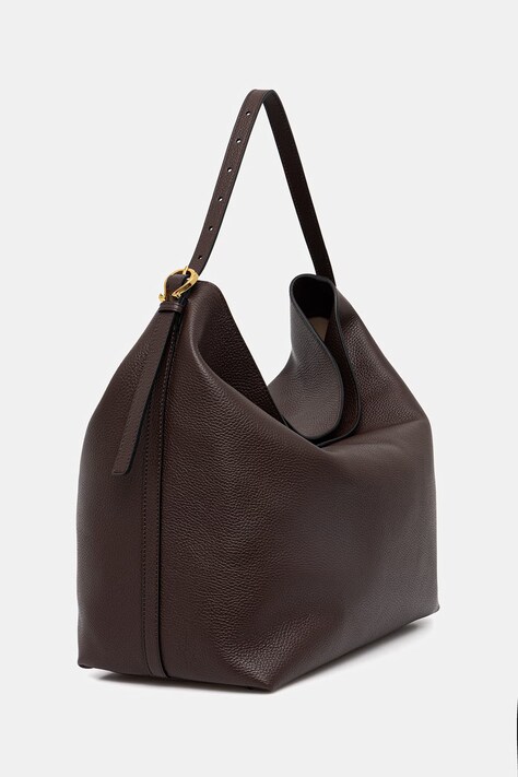 Pollini torebka skórzana kolor brązowy PC4436PP1 QD0