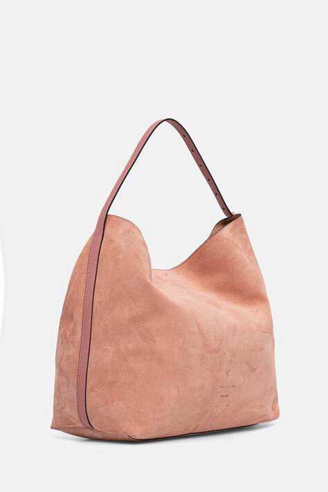 Pollini torebka zamszowa kolor różowy PC4436PP1 QL1