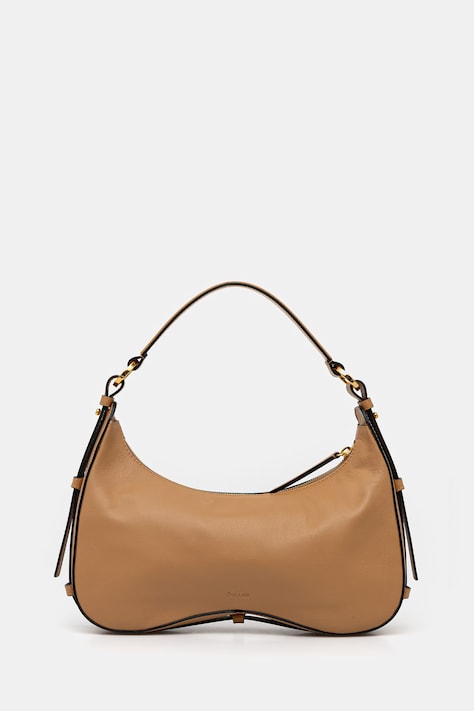 Pollini torebka skórzana kolor beżowy PC4439PP1 QG0