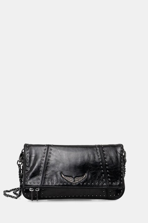 ZADIG&VOLTAIRE torebka skórzana kolor czarny LWBA04243