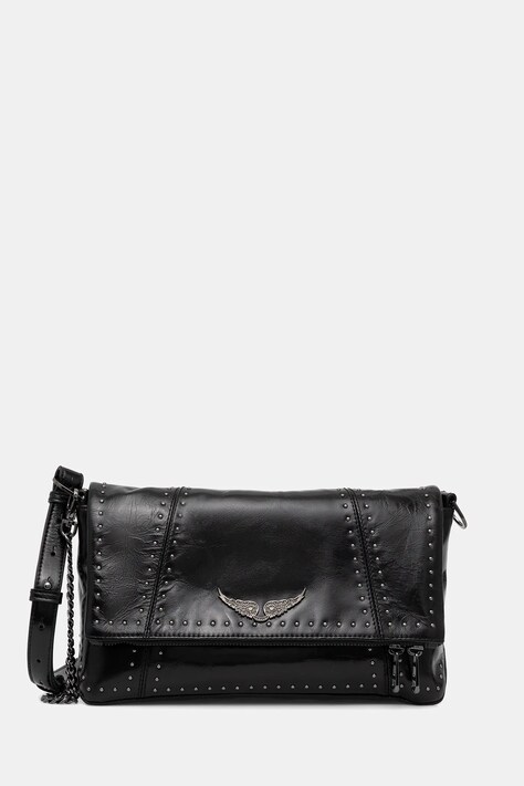 ZADIG&VOLTAIRE torebka skórzana kolor czarny LWBA04244