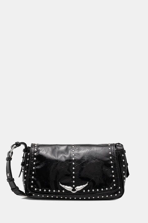 Δερμάτινη τσάντα ZADIG&VOLTAIRE χρώμα: μαύρο, LWBA04168