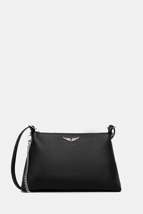 Δερμάτινη τσάντα ZADIG&VOLTAIRE χρώμα: μαύρο, LWBA04310