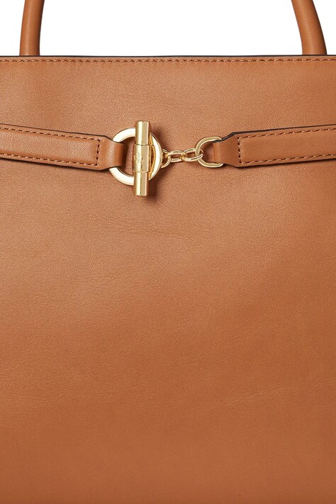 Lauren Ralph Lauren torebka skórzana kolor czarny 431P03417