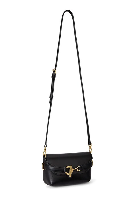 Шкіряна сумочка Lauren Ralph Lauren — SS26-TOD0HO, чорний — фото 2
