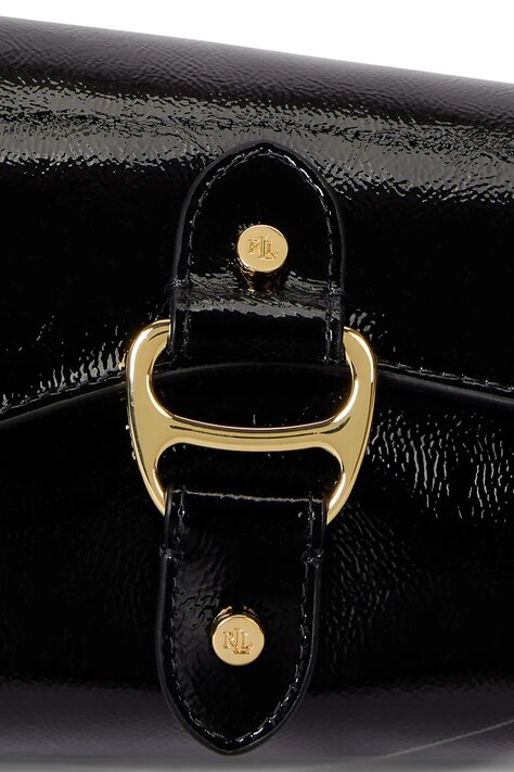 Шкіряна сумочка Lauren Ralph Lauren — SS26-TOD0HW, чорний — фото 6