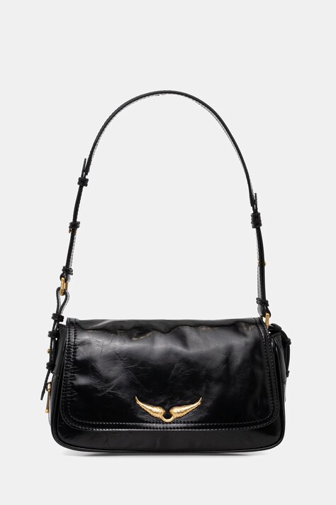 Δερμάτινη τσάντα ZADIG&VOLTAIRE χρώμα: μαύρο, LWBA04169