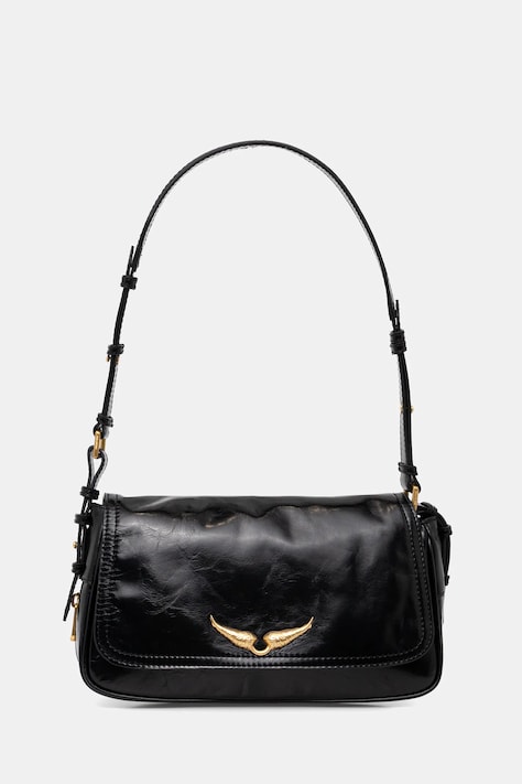 Δερμάτινη τσάντα ZADIG&VOLTAIRE χρώμα: μαύρο, LWBA04169