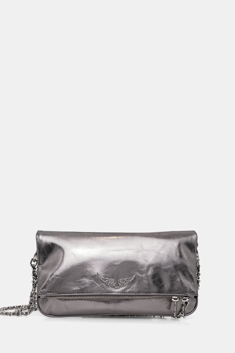 ZADIG&VOLTAIRE torebka skórzana kolor szary LWBA04153