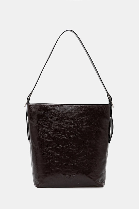 Δερμάτινη τσάντα ZADIG&VOLTAIRE χρώμα: καφέ, LWBA04184