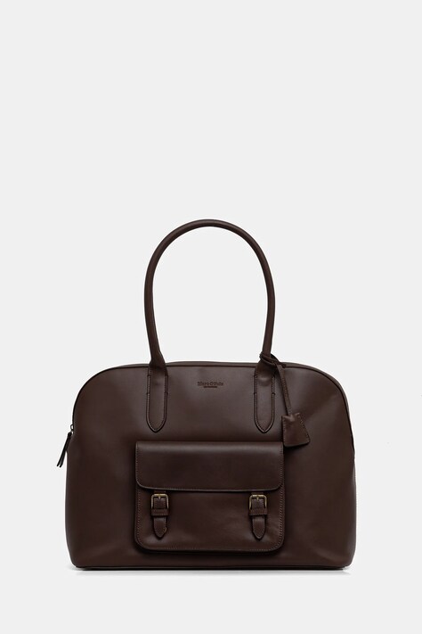 Marc O'Polo torebka skórzana kolor brązowy 5000009165