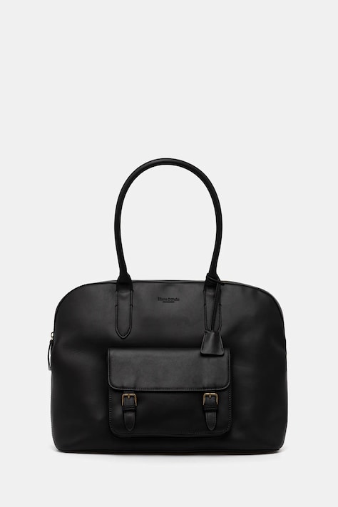 Marc O'Polo torebka skórzana kolor czarny 5000009165