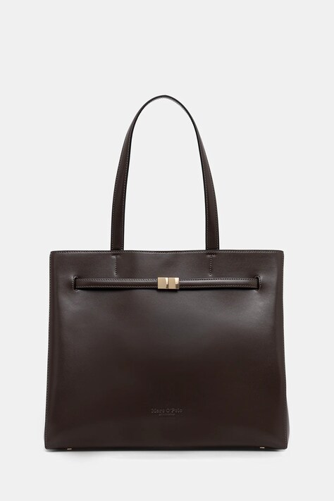 Marc O'Polo torebka skórzana kolor brązowy 5000009275