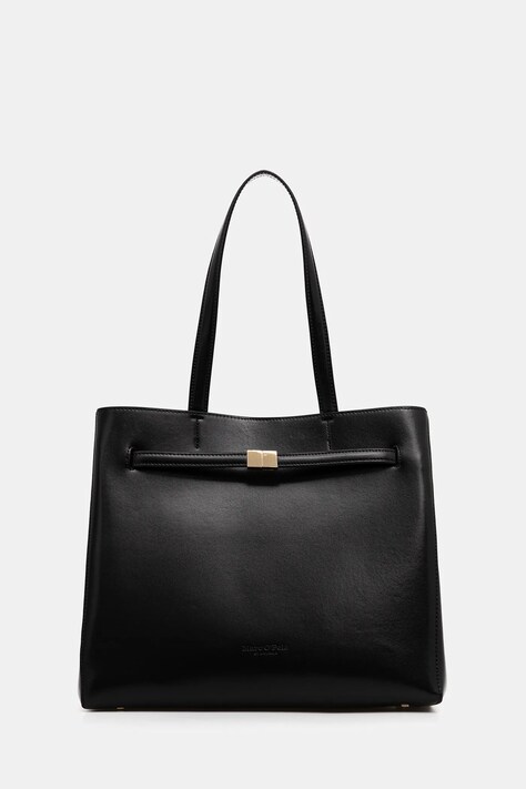 Marc O'Polo torebka skórzana kolor czarny 5000009275