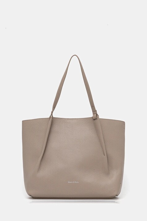 Marc O'Polo torebka skórzana kolor beżowy 5000009281