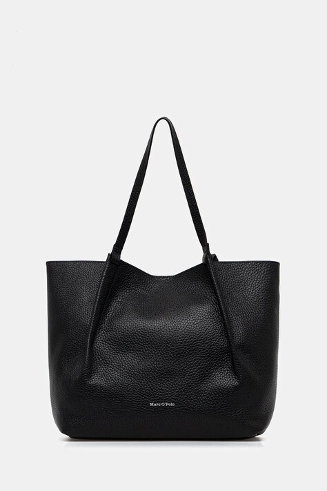 Marc O'Polo torebka skórzana kolor czarny 5000009281